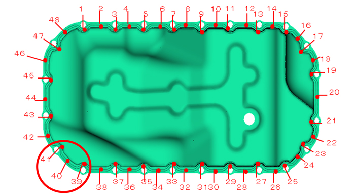 Warp measurement position