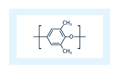 Hình 1: Cấu trúc hóa học của ete polyphenylene biến tính.