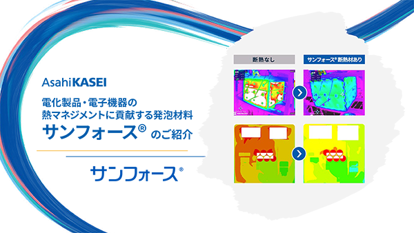 電化製品・電子機器の熱マネジメントに貢献する発泡材料「サンフォース®」ご提案資料