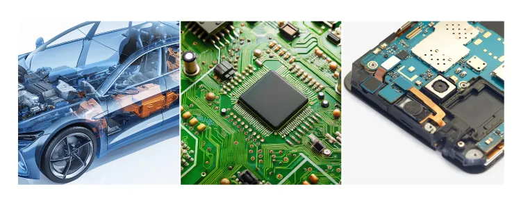 「易解体性接着剤（開発品）」の想定用途：自動車部材、スマートフォン筐体