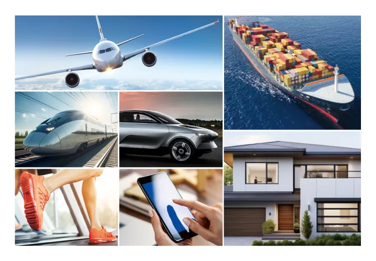 FRP（繊維強化プラスチック）の用途（イメージ）