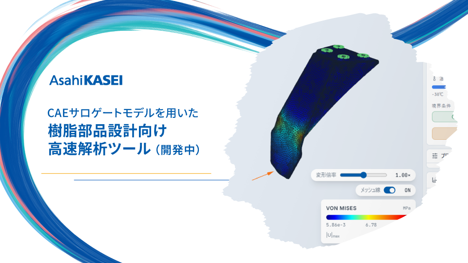 CAEサロゲートモデルを用いた樹脂部品設計向け高速解析ツール
